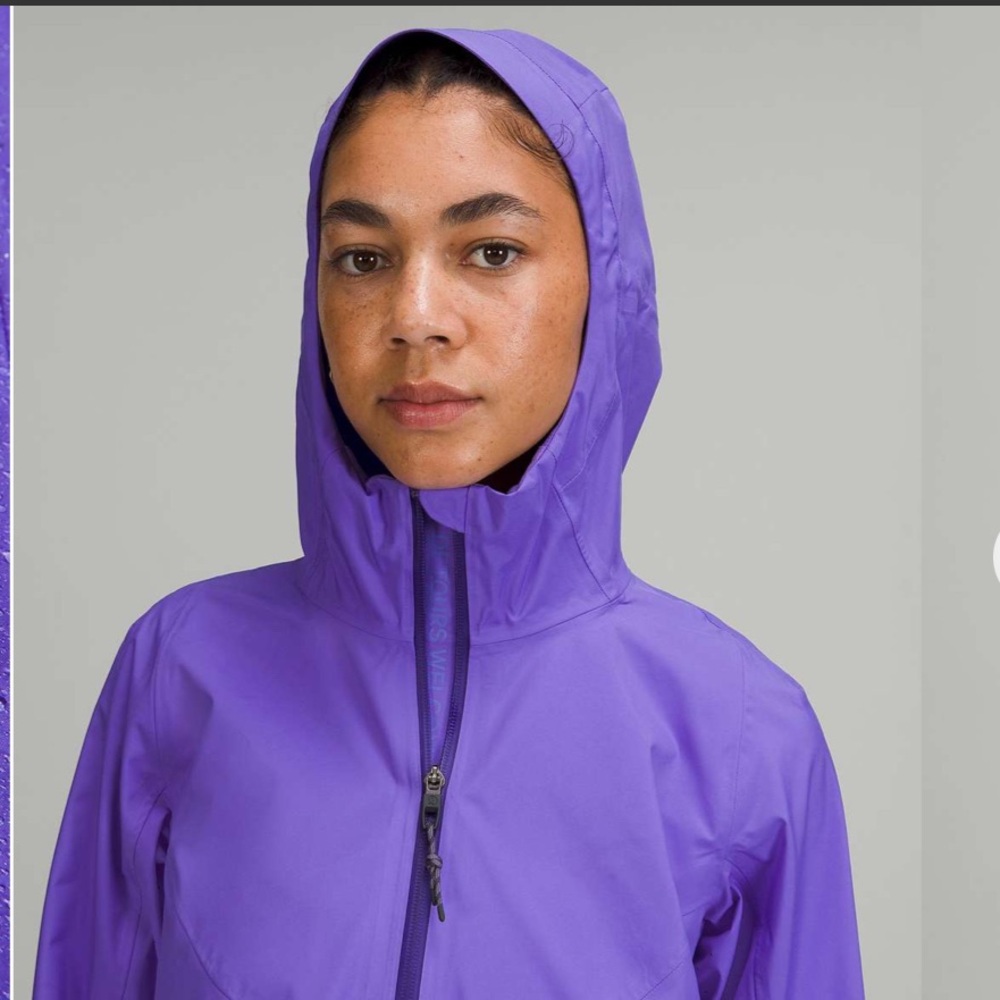 Lululemon Waterproof Hiking Half-Zip Pullover Light Electric Indigo - Picture 5 of 12